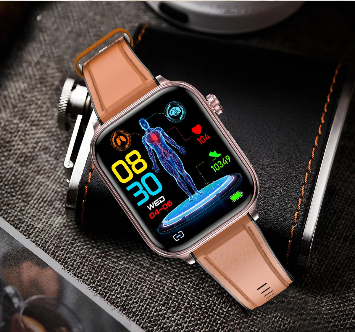 AI Diagnostic Detector / Professional ECG Health Intelligent Micro Examination Watch