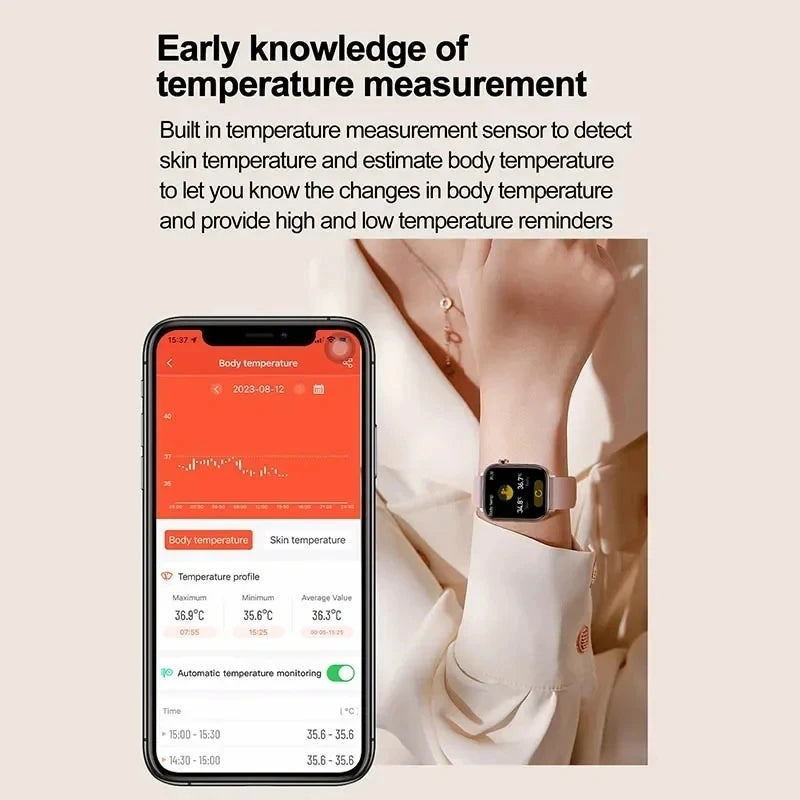AI Diagnostic Detector / Professional ECG Health Intelligent Micro Examination Watch