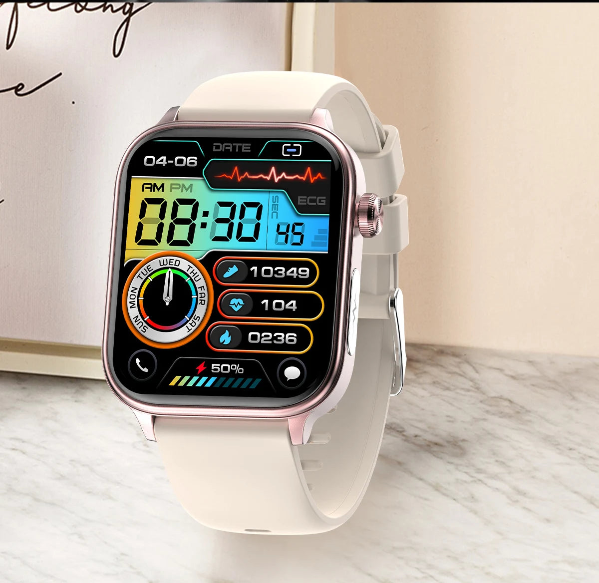 AI Diagnostic Detector / Professional ECG Health Intelligent Micro Examination Watch
