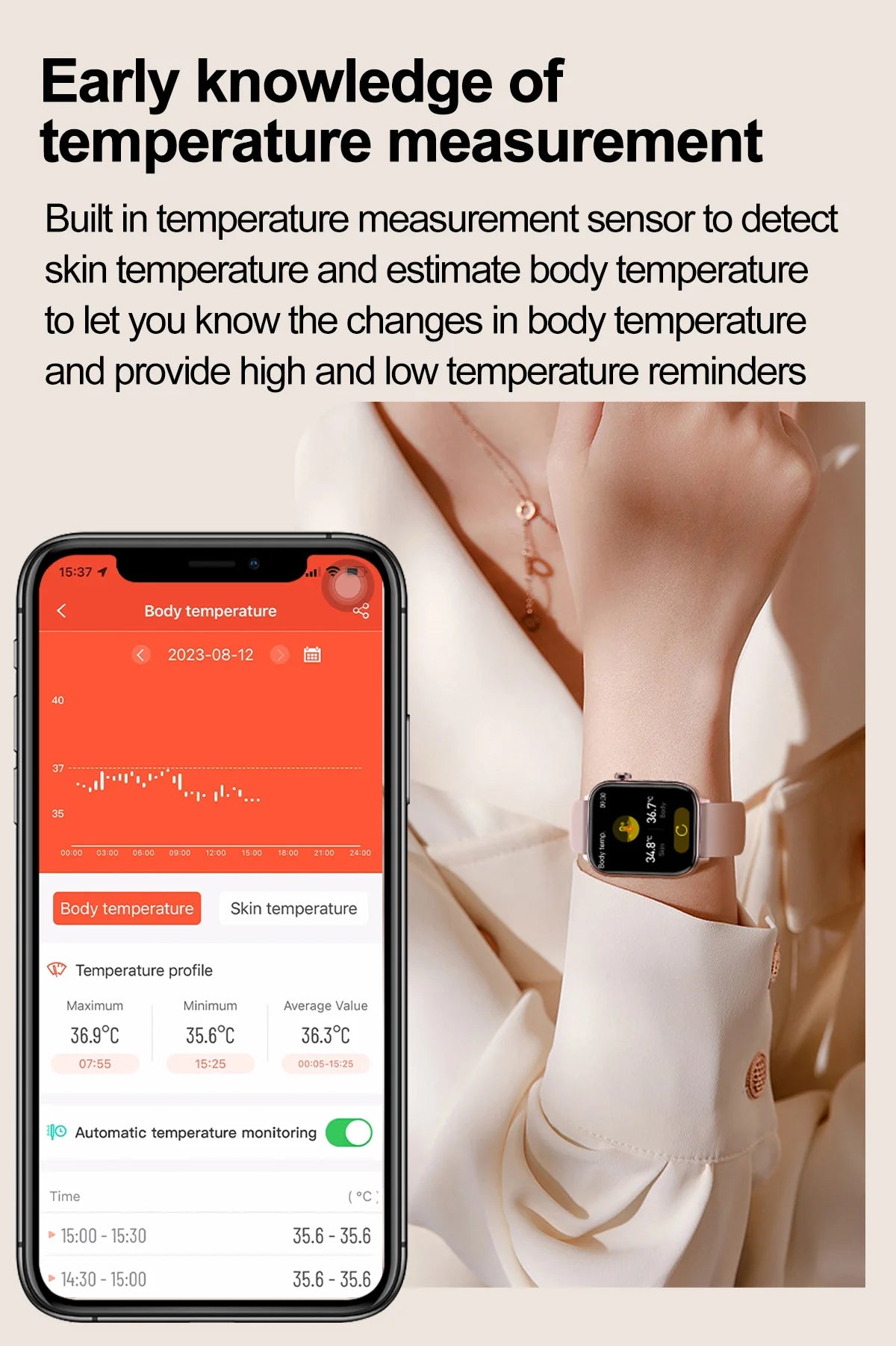 AI Diagnostic Detector / Professional ECG Health Intelligent Micro Examination Watch