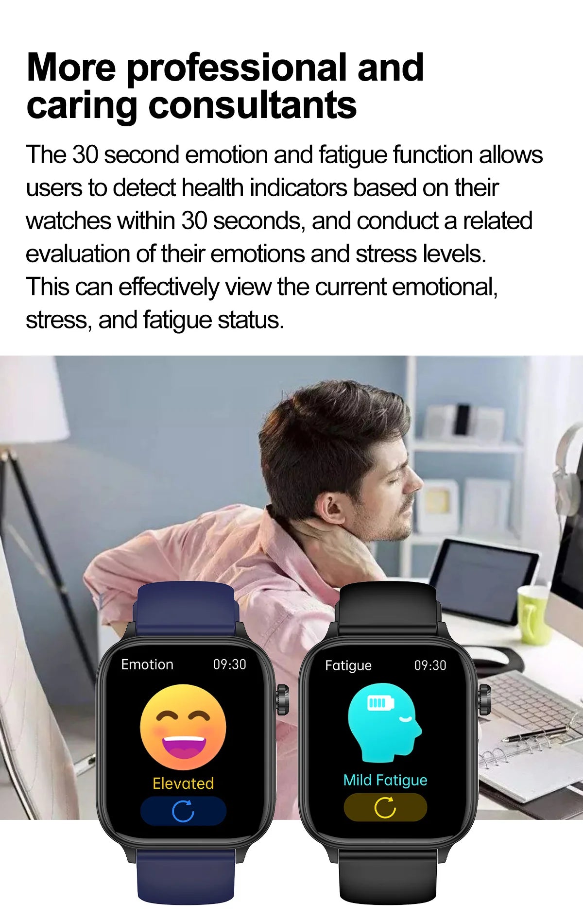 AI Diagnostic Detector / Professional ECG Health Intelligent Micro Examination Watch