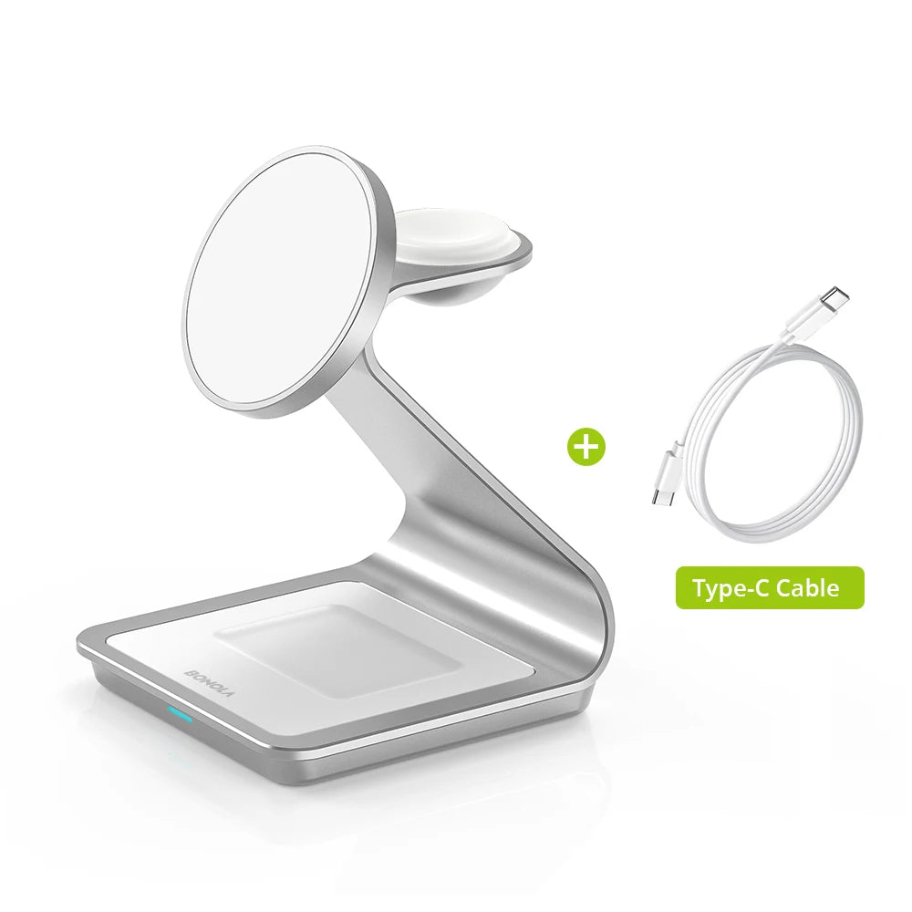 Magnetic 3 in 1 Wireless Charger for Apple