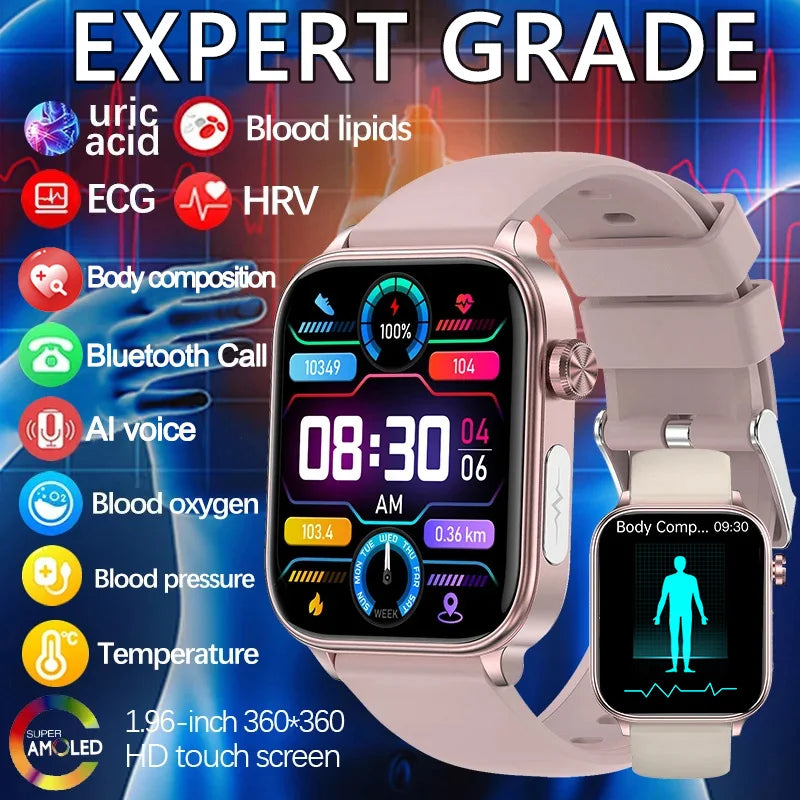 AI Diagnostic Detector / Professional ECG Health Intelligent Micro Examination Watch